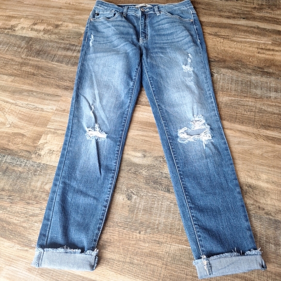 KanCan Raw Hem Distressed Jeans Size 30 - Picture 6 of 11